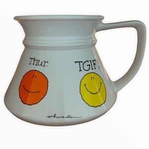 Russ Berrie Vintage Travel Mug Cup TGIF Collectible Cartoon Schneider Travel Mug